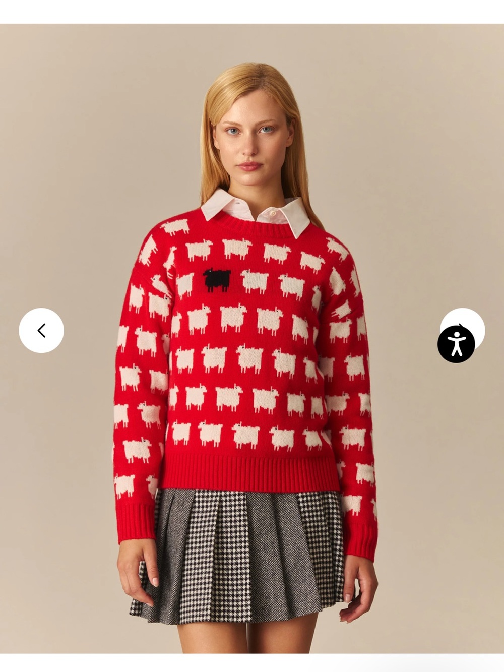 NWT Warm & Wonderful Wool Diana Edition Sheep Sweater
